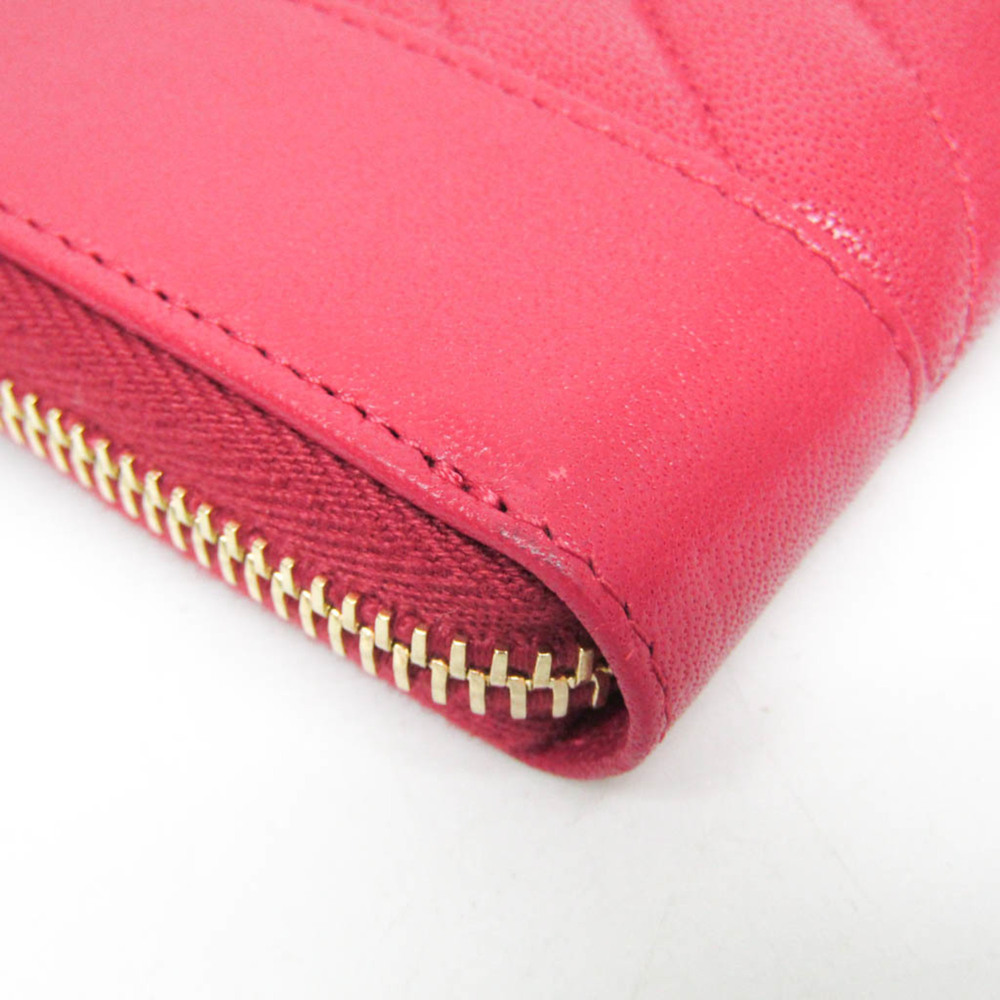 CHANEL Authentic Pink Lambskin Leather Wallet - Picture 6 of 14